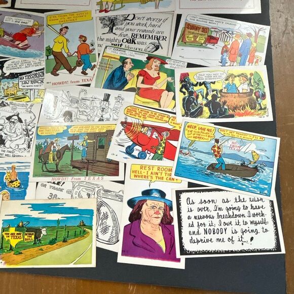 Vtg Postcards Lot of 20 **Random Selection!** Texas Funny Color Humor Laff Gram - Picture 6 of 8